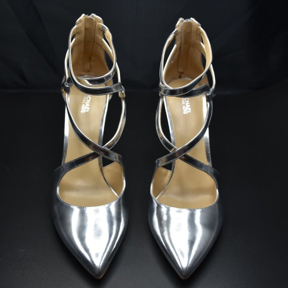 NEW Michael Kors Catia Pump, Size 11, NIB, Silver - Picture 3 of 8